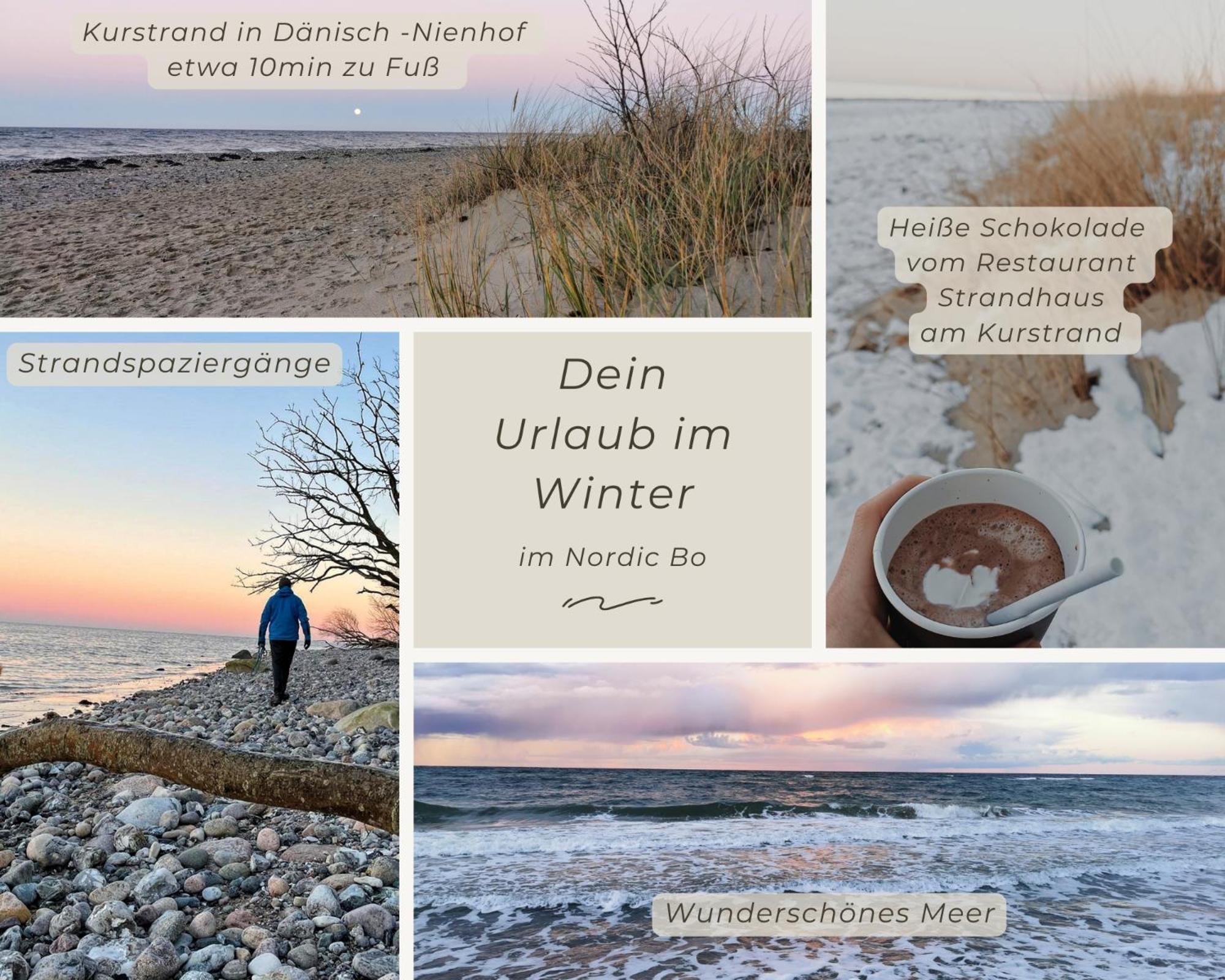 Nordic Bo -Wellen Wald Und Wilde Kueste- Strandnahe Doppelhaushaelfte Mit Waldterrasse Surendorf Esterno foto